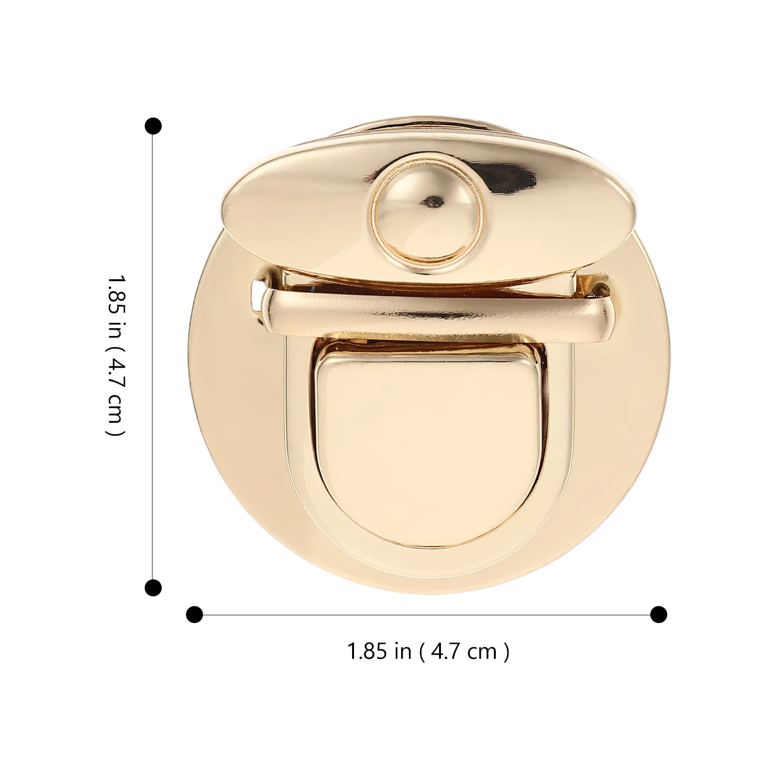 10pcs Round Insert Locks For Bags Durable Metal Press Push Buckles Diy Bag Hardware Clasps Handbag Making Accessories