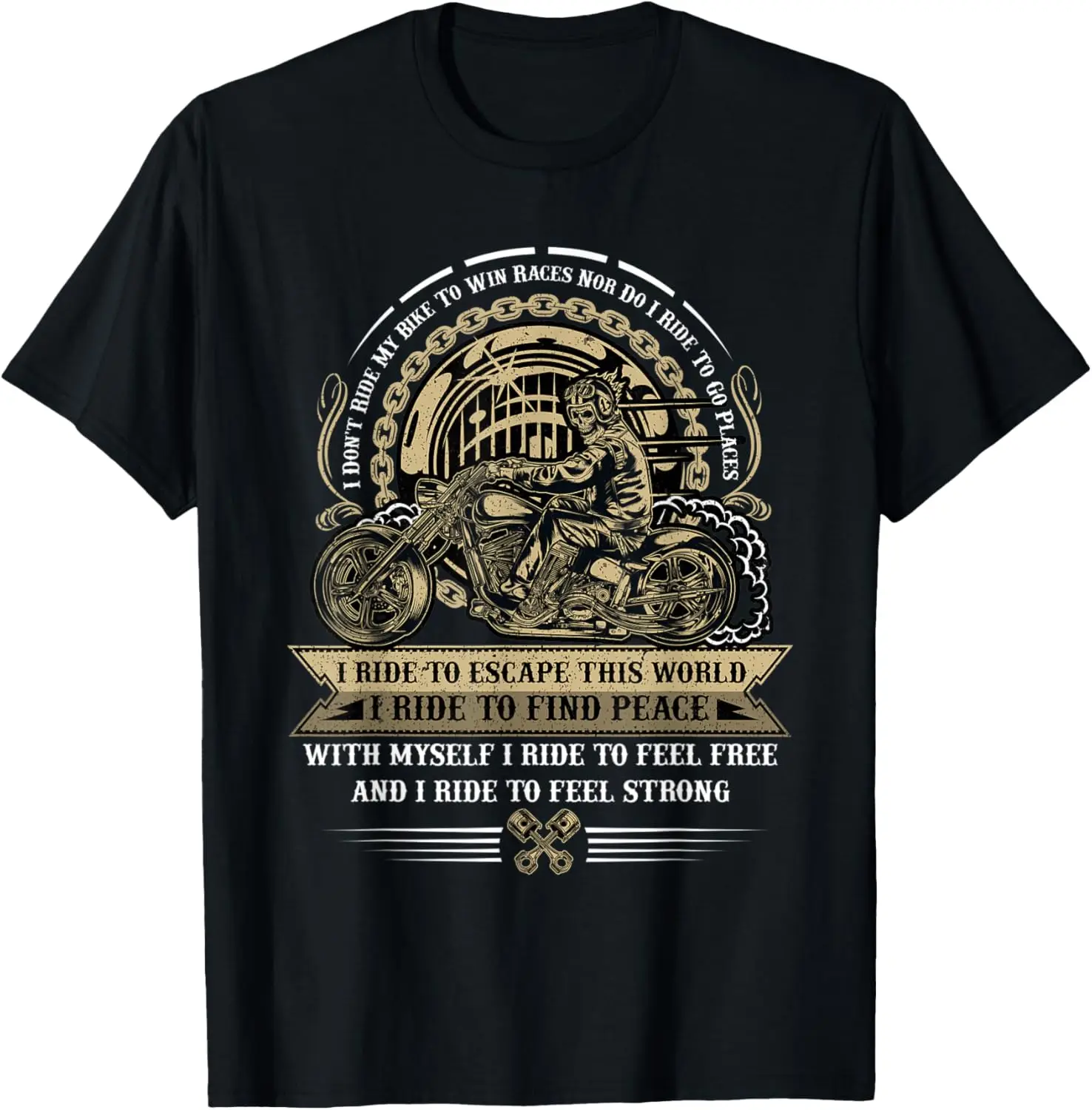 

Vintage Motorcycle Biker Meme Quote Funny T-Shirt Motorcycle
