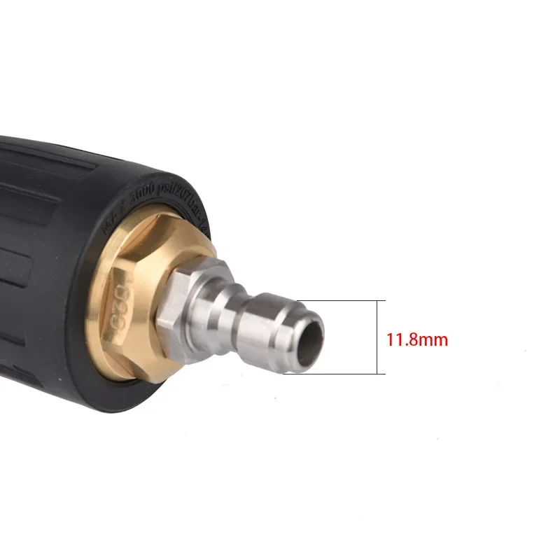 

Вращающийся на 360° распылитель с турбонасадкой и быстроразъемным соединением 1/4 дюйма, 4000 фунтов на квадратный дюйм, аксессуары для мойки высокого давления, латунь