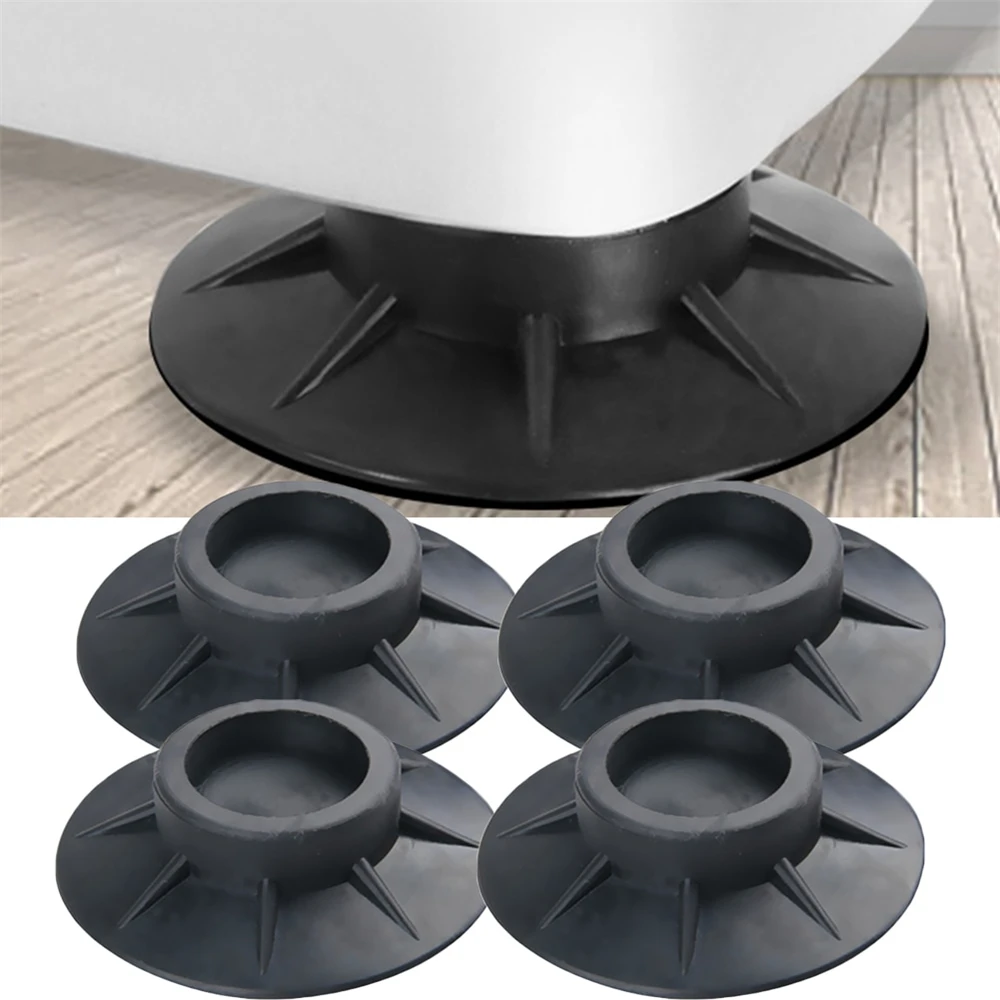 

4Pcs Anti Vibration Feet Pads Rubber Legs Slipstop Silent Skid Raiser Mat For Washing Machine Support Dampers Stand Non-Slip Pad