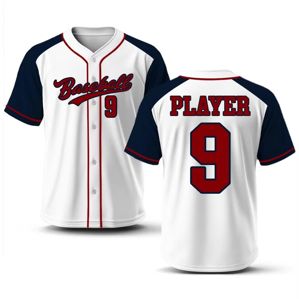 2026 New Authentic Baseball Uniform Summer Outdoor Comfortable and Breathable Sportswear Unisex Baseball Fans Can Customize Tops