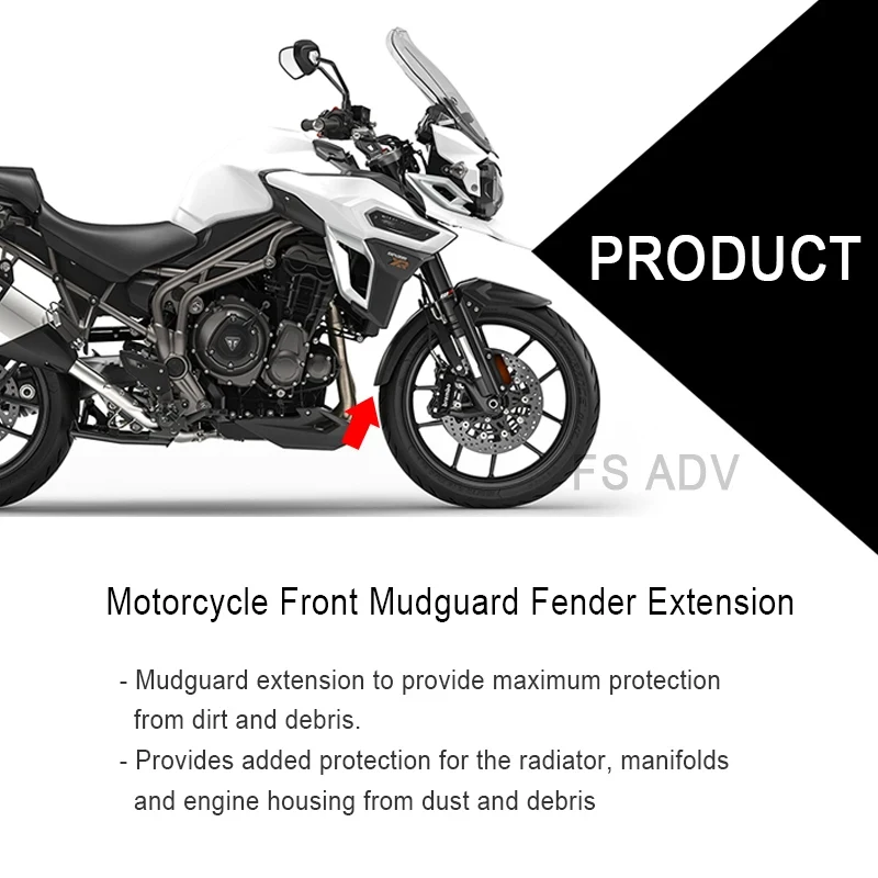 For Tiger Explorer XR/XC/XRx /XCx/XRT/XCA 2016 2017 Motorcycle Carbon look Front Mudguard Fender Rear Extender Extension