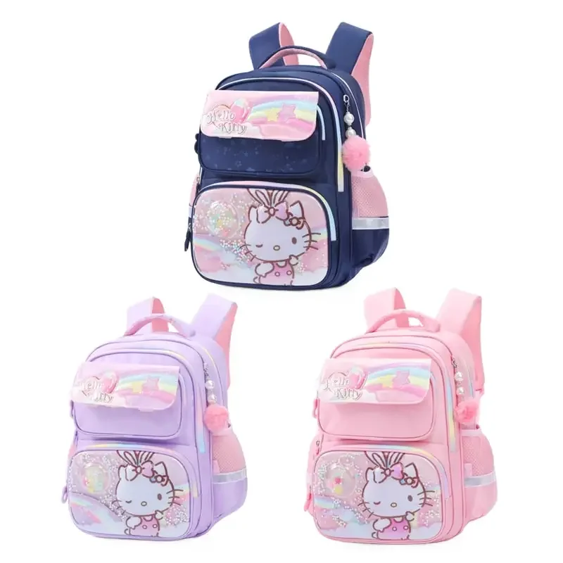 

Sanrioed Hello Kitty Anime Cute Large Capacity Children Backpack Schoolbags Student Cartoon Shoulder Bag Travel Gift for Friend