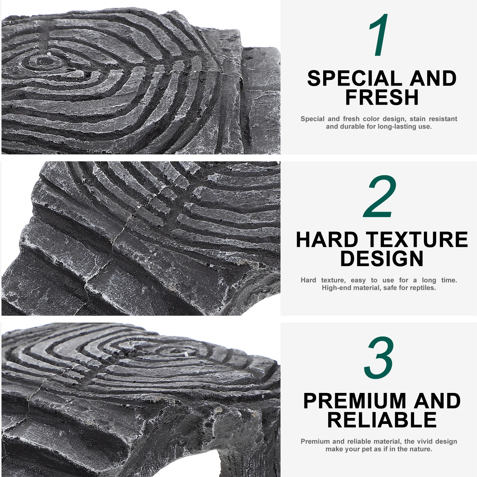 

Turtle Basking Platform Resin Design Durable Tortoise Habitat Turtle Climbing Platform Reptile Shelter