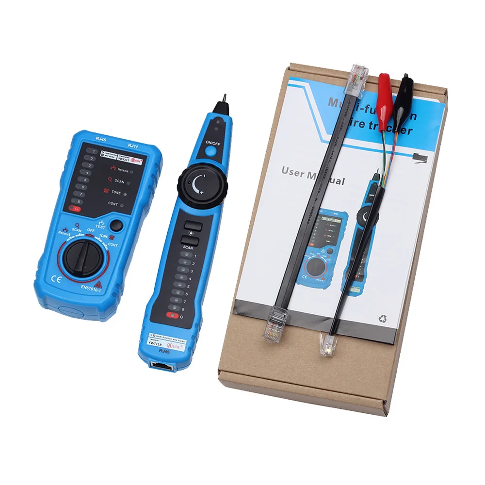 High Quality BSIDE FWT11 RJ11 RJ45 Cat5 Cat6 Telephone Wire Tracker Tracer Toner Ethernet LAN Network Cable tester Line Finder