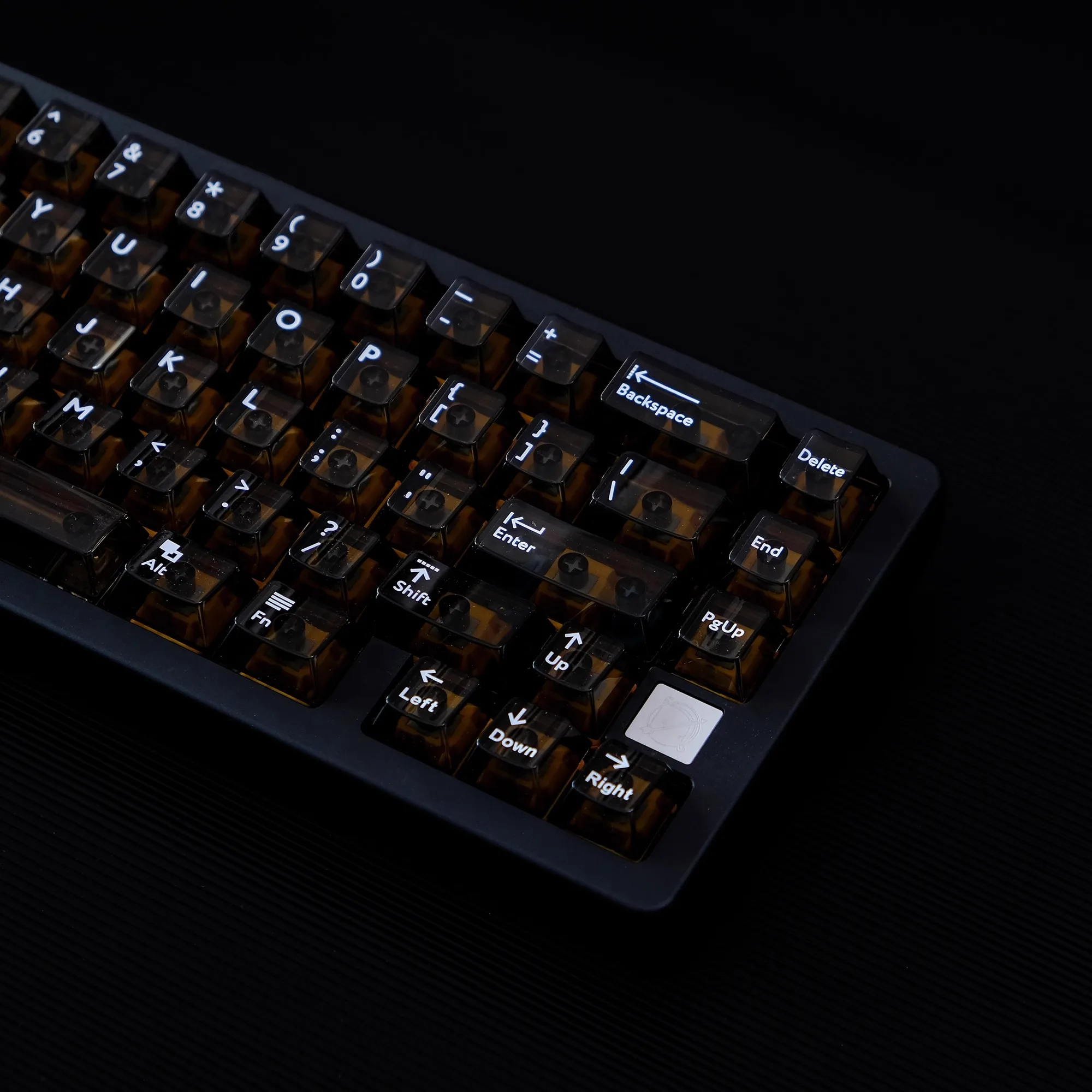 114 Keys Aifei Black Transparent Keycaps PC Cherry Profile Crystal Clear Keycap Set Fit for Cherry Mx Mechanical Keyboard