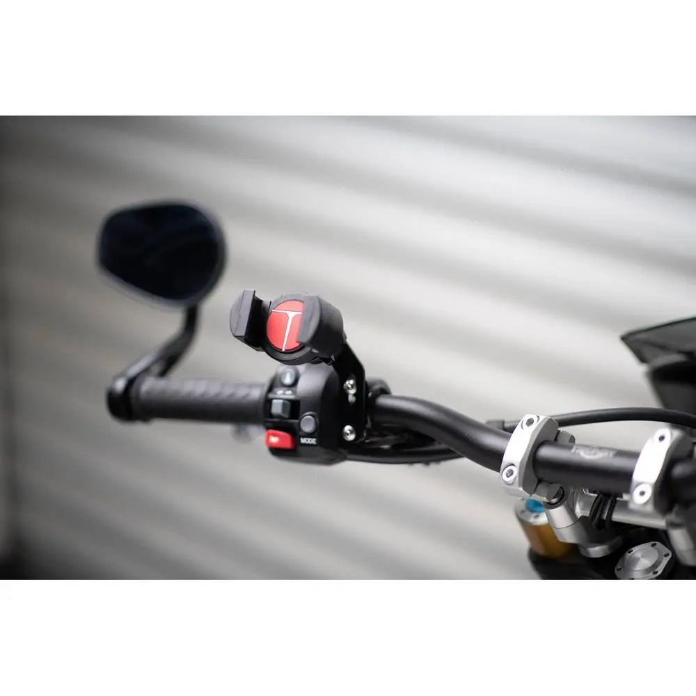 حامل عالمي للتحكم في الدراجات النارية 4-31001-B-TechGripper - حامل الأكثر الاعتمادًا للهواتف مع أو بدون حافظة! - إضافي #2