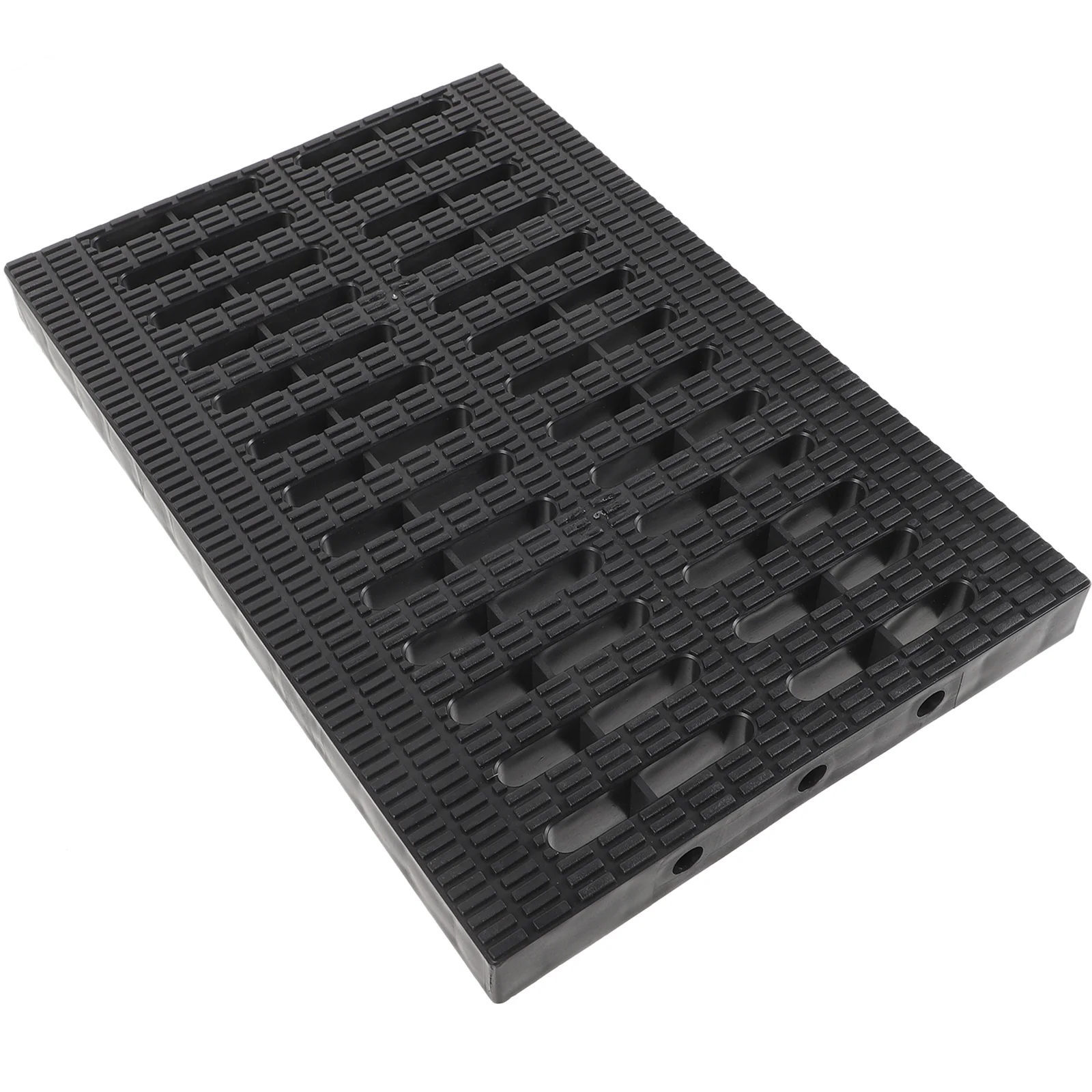 Trench Cover Channel Grid Grate Drain with Plate Board French System for Yard Outdoor Basement Plastic Driveway and Grates