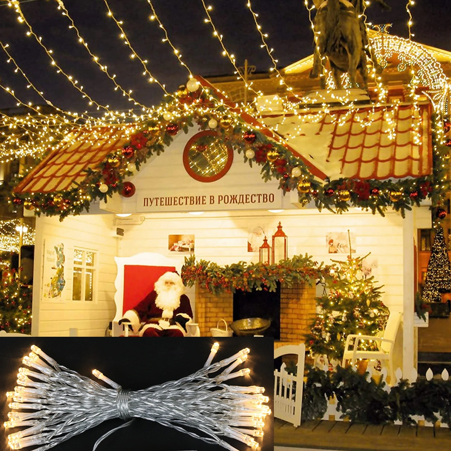 Guirlande lumineuse LED, guirlande lumineuse de Noël de 3 m/6 m, lumières décoratives de boîte de piles AA, anniversaire, fête, chambre à coucher, lumières de Noël