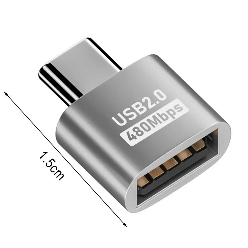 Adaptador hembra tipo c Usb a tipo c de alta velocidad, adaptador de carga de transferencia de datos para teléfono y tableta, 2,0