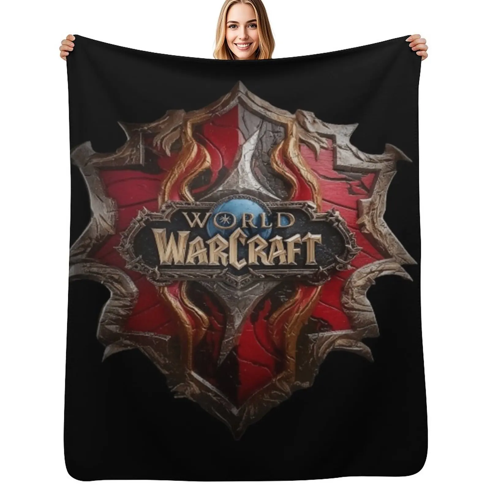 

7624 Shield from the game World of warcraft - WoW- Throw Blanket Weighted Summer Giant Sofa Hair Blankets