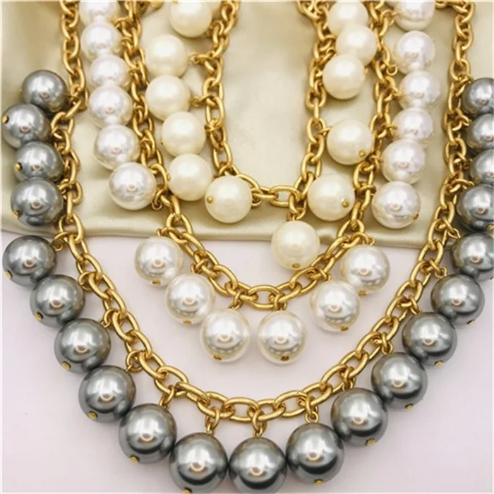 European and American style restoring ancient ways the new contracted atmosphere temperament big pearl necklace