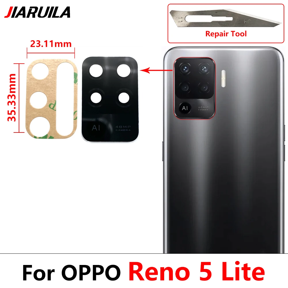 NEW Rear Back Camera Glass Lens Cover With Adhesive Sticker For OPPO A12 Realme 7 8 5G 8s 5G 9i 9 Pro Reno 5 Lite 5F