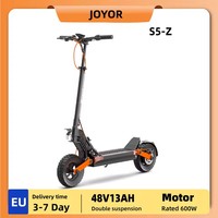 Electric Scooter JOYOR S5-Z Adult 600W Motor Escooter 25km/h Speed 55km Range 48V 13Ah Battery 10'' Tires Foldable E-Scooter