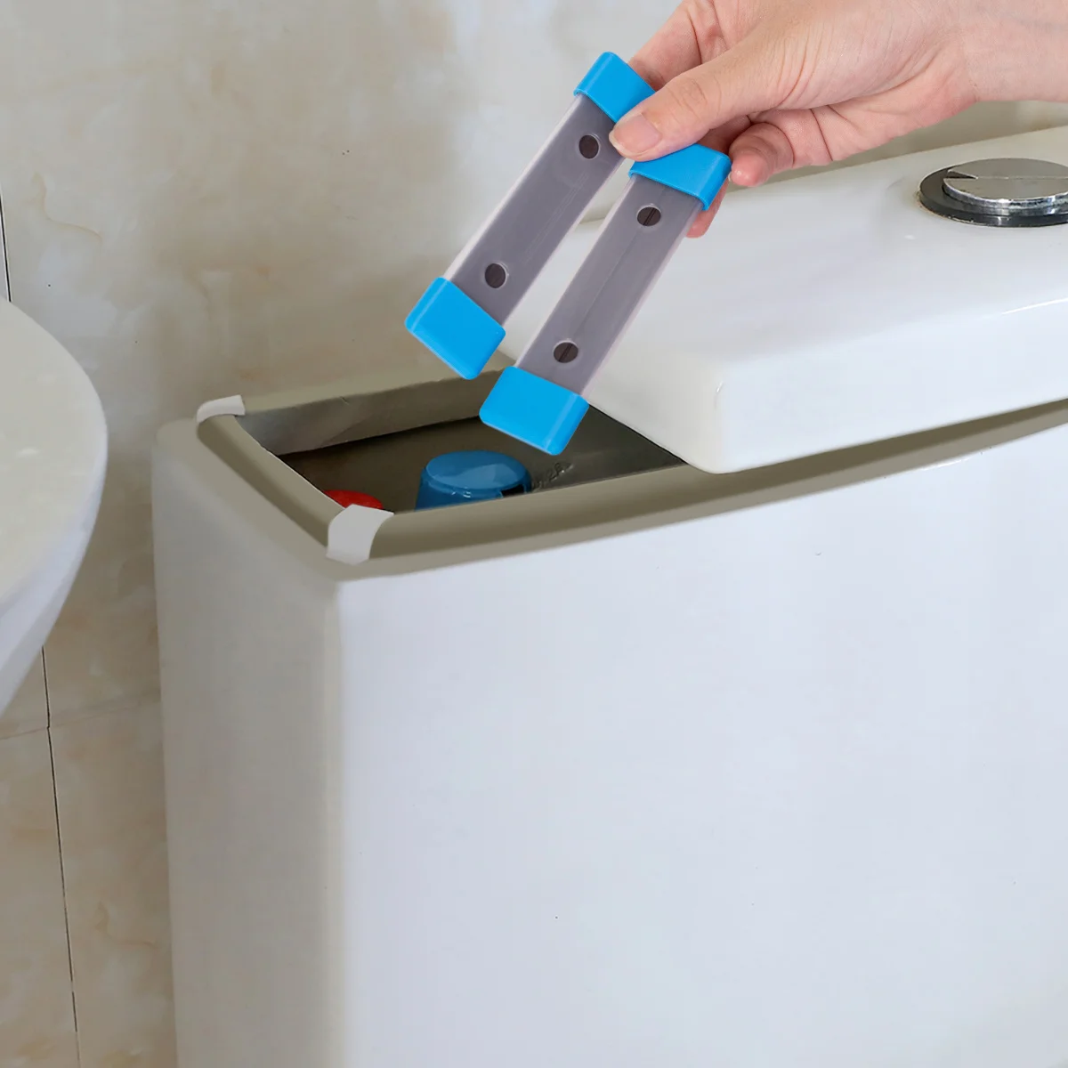 2/4/6 قطعة عصا تنظيف المرحاض المغناطيسية، أداة تنظيف مغناطيسية قوية، للبقع، مناسبة للحمام والسكن، متينة Pl