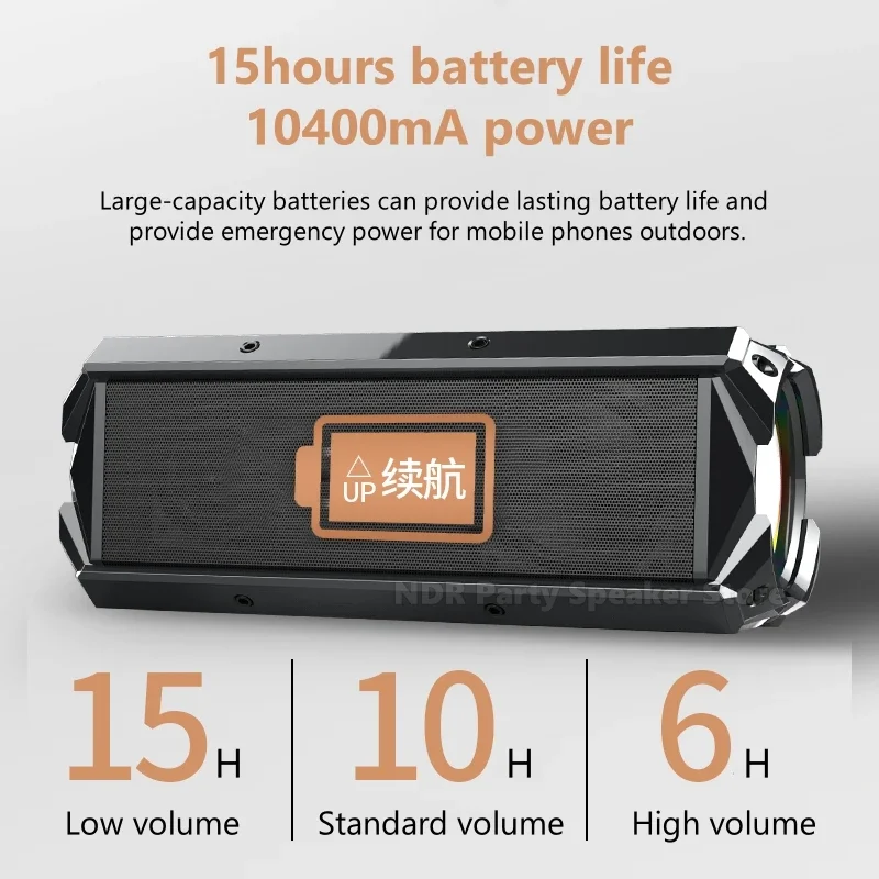 SODLK 100 واط عميق باس مقاوم للماء المحمولة في الهواء الطلق الصوت المنزل سطح المكتب سمّاعات بلوتوث مستوى السينما تأثير صوت غير مدمر