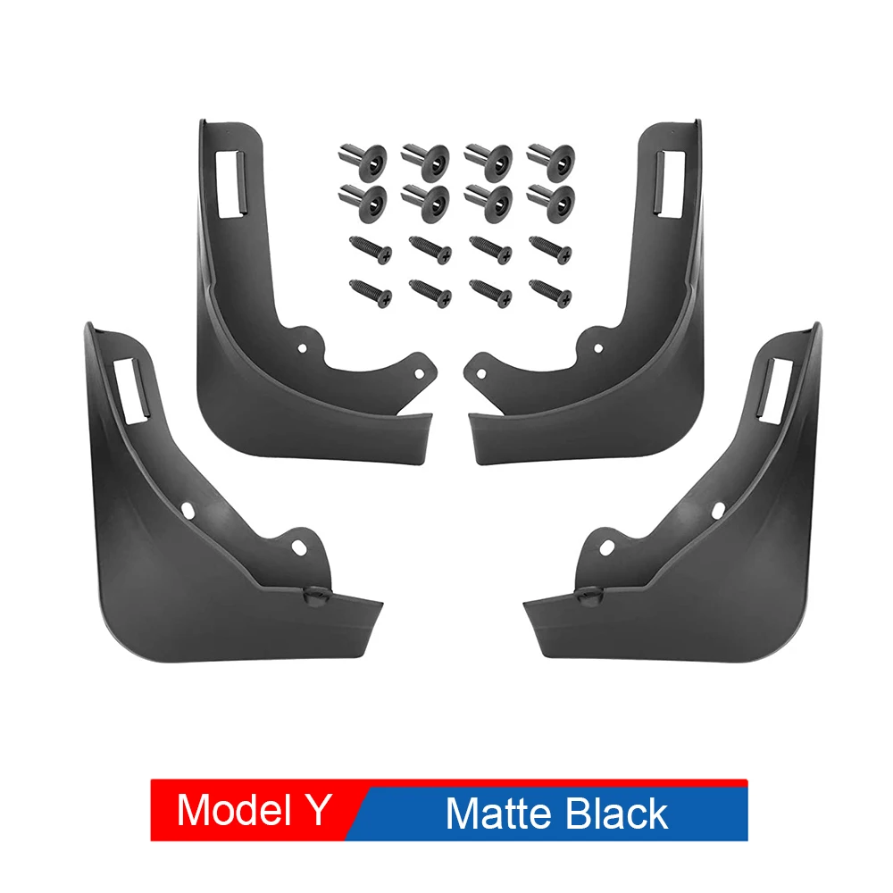 Spatlappen voor Tesla 2020-2024 2025 Model Y Juniper Spatschermen Spatbord Geen boren Geen tape Alle weersomstandigheden Spatlappen Accessoires