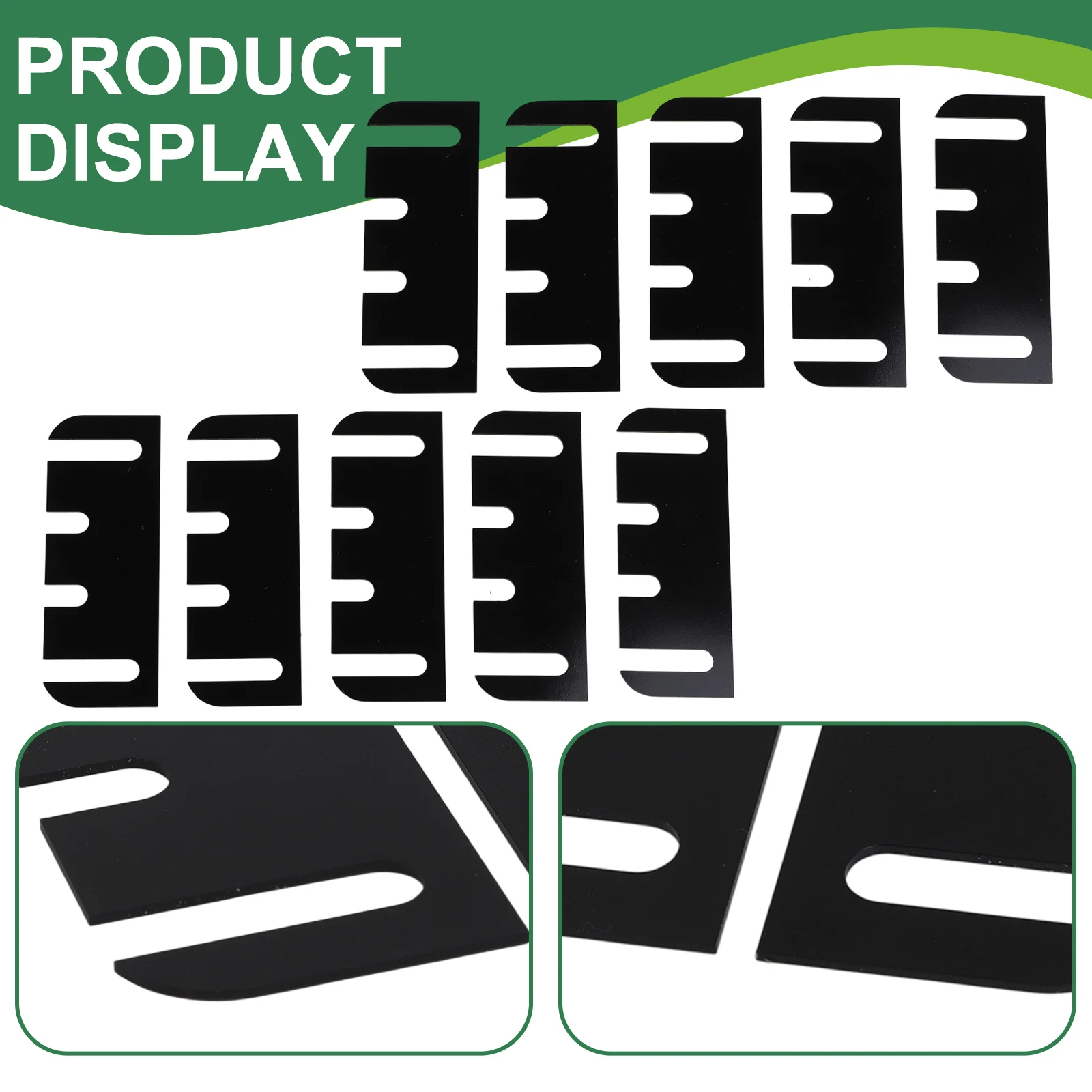 For Quick Repairs Black Hinge Repair Kit Installation 5 8 Inch Radius Corners Easy Installation Injected Molded PVC Material