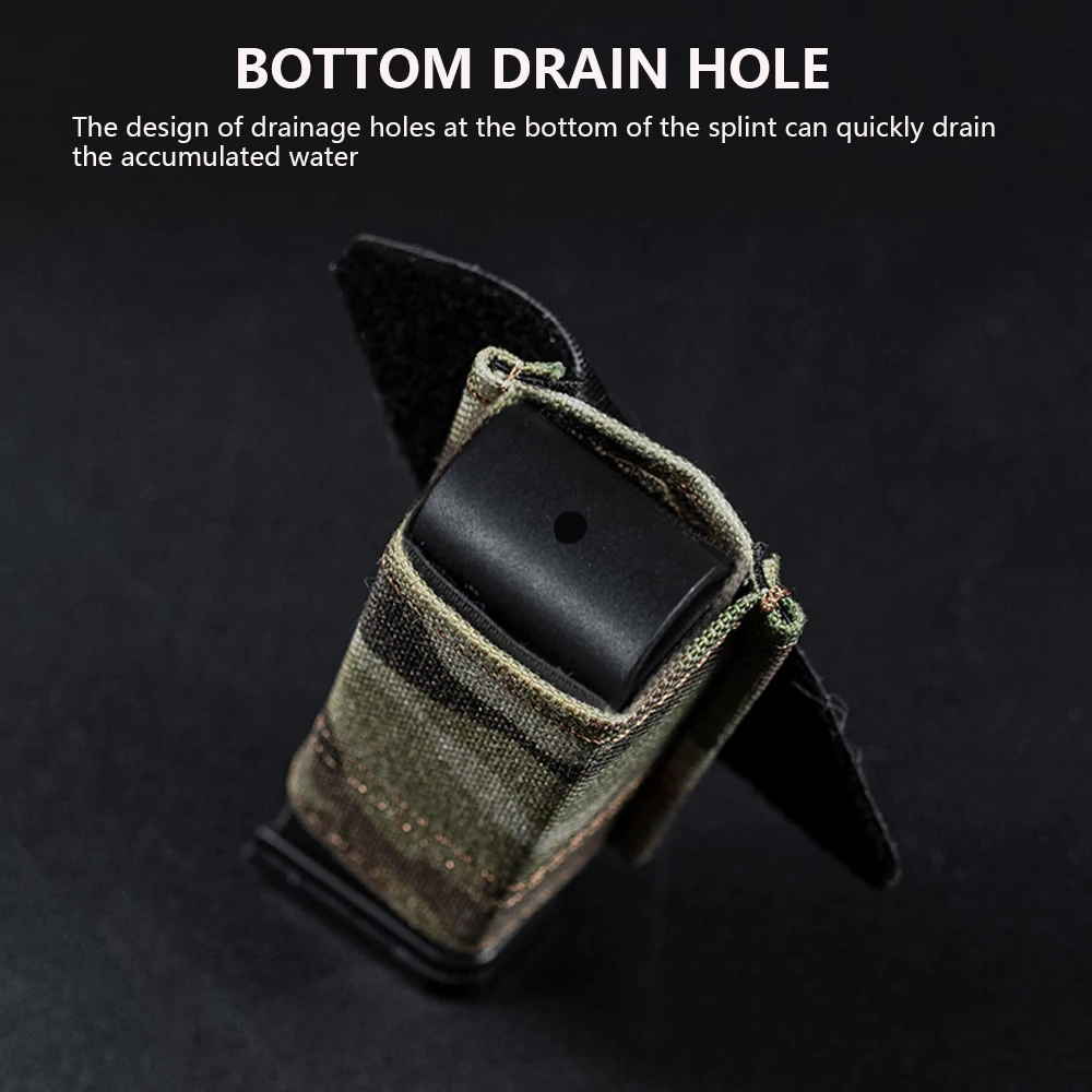 Novo rápido 9mm tático pistola revista bolsa militar único mag saco duplo mag caça airsoft titular com clipe de suporte náilon