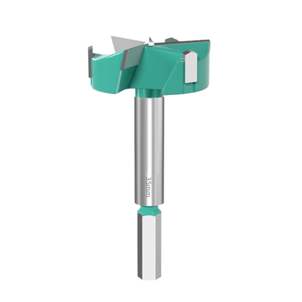 1PC 16-60mm 3-schneidigen Holzbearbeitung Loch Opener Cutter Scharnier Langweilig Bohrer Bits Hex Schaft High Carbon stahl Loch Opener Cutter