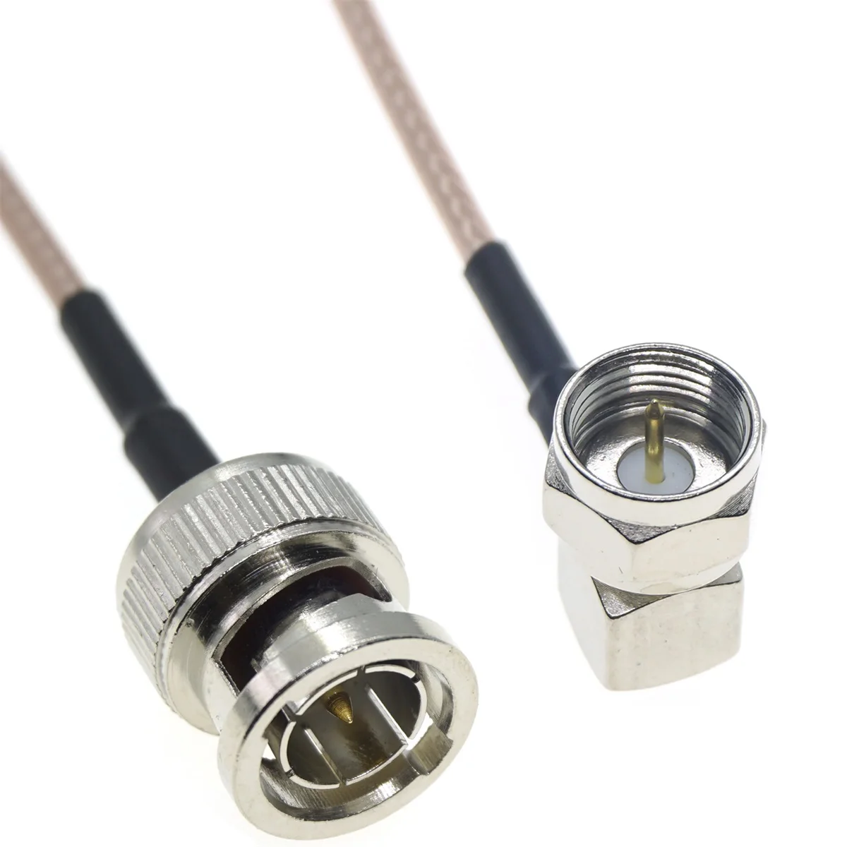 RG179 F Male Right Angle to BNC Male Pug 75ohm Connector Video HD-SDI RF Jumper Pigtail Coaxial Coax Cable 30CM 50CM 1M 2M 3M