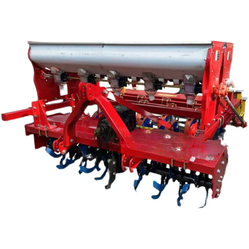 Rotary tillage planting and fertilization machine