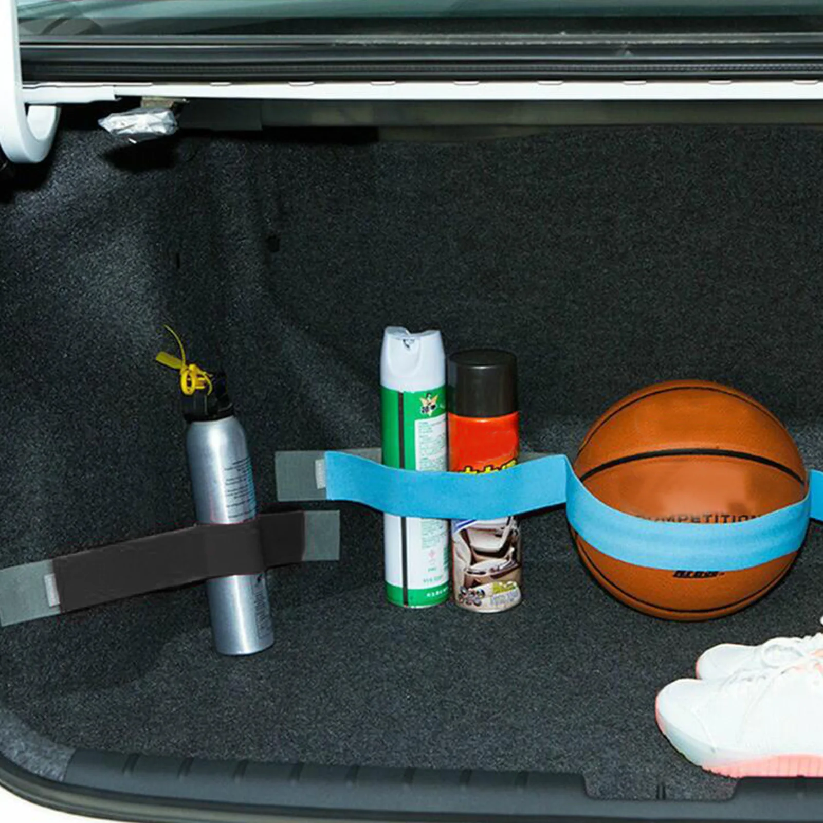 Car Trunk Stowing Organizer Strap Fixed Elastic Bandage Magic Sticker Band Interior Accessories Tensioning Belts 20/40/60/80cm