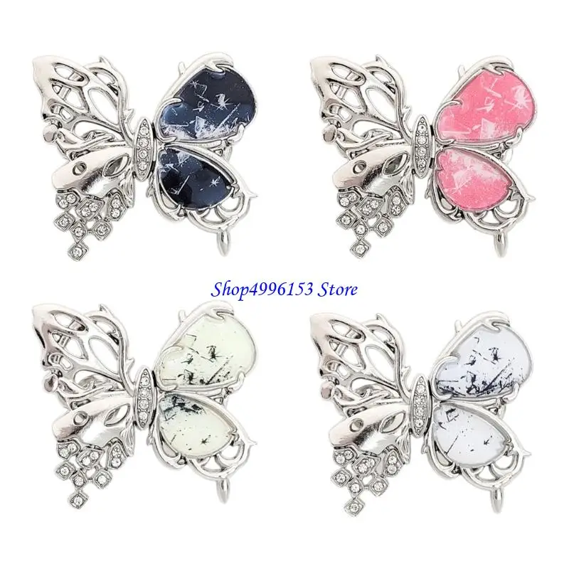 

Q0KE Pant Skirts Waist Tightener Extender Button Beautiful Hollows Alloys Buttons