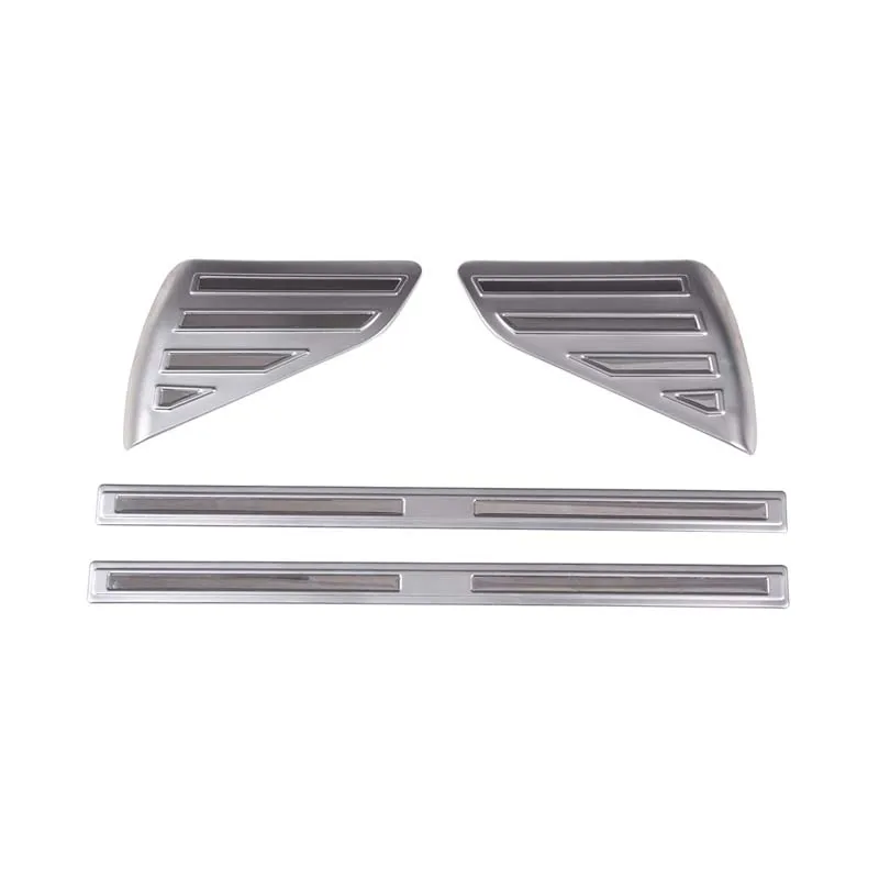 4pcs 304 Stainless Inner Welcome Door Sill Scuff Threshold Protector Plate Cover For Land Rover Freelander 2 Car Accessories