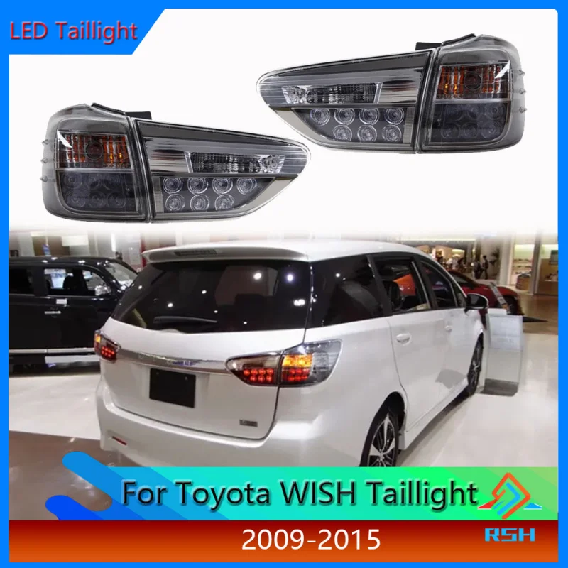 

For Toyota WISH Taillight Assembly 2009-2015 Modification LED Driving Light Turn Signal Brake Light Reverse Light Fog Light