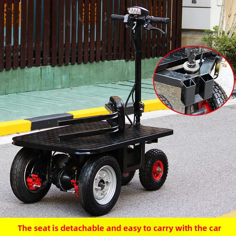 

ii-Electric flatbed cart - warehouse delivery, construction site, and mobile vendor workhorse