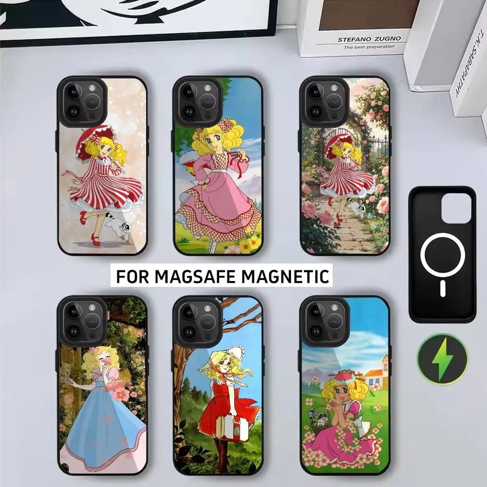 

Anime M-Manga C-candys Phone Case For iPhone17,16,15,14,13,12,11 Plus,Pro Max Magnetic For Magsafe Wireless Charging