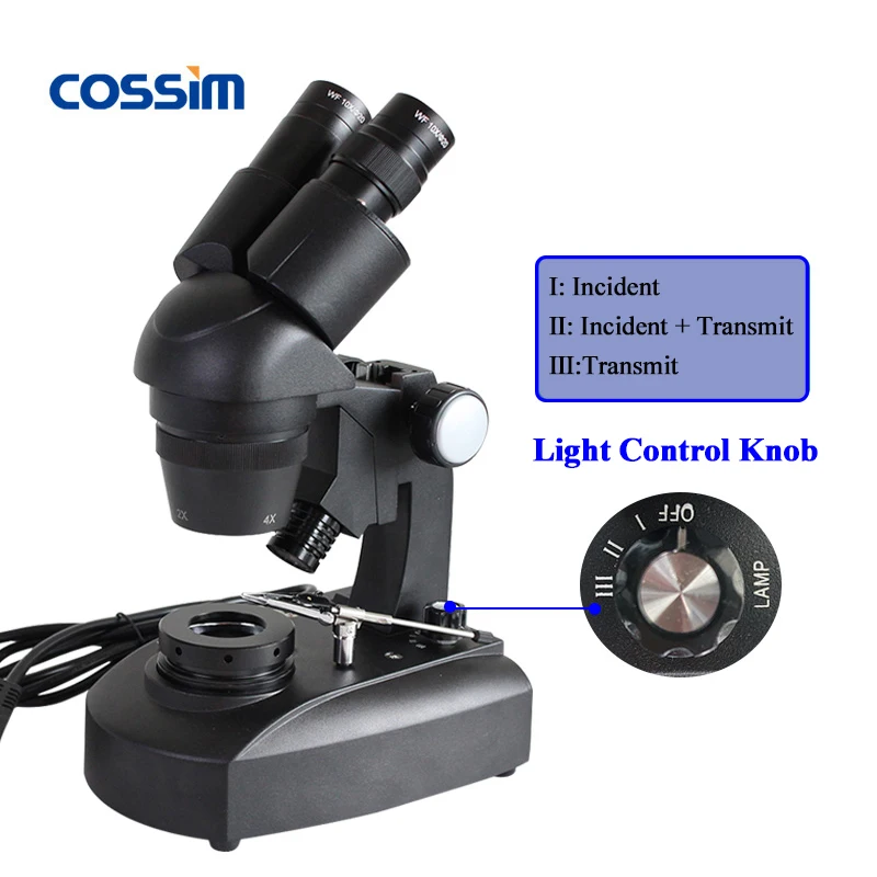 Cheapest 20X/40X Binocular Stereo Gemological Jewelry Microscope Gem Microscope With Dark Field For Gem Stones Inspection