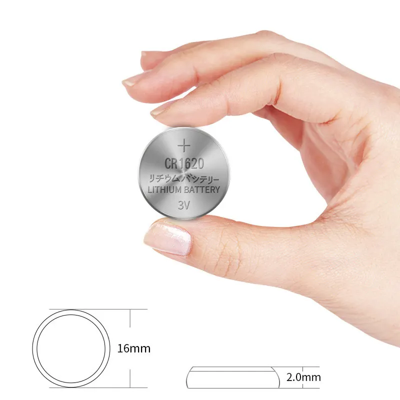 CR1620 Button Batterie 3V Lithium Coin Cell Battery, Children-Proof Packaging, Watches, Remote Controls, Computer Motherboards