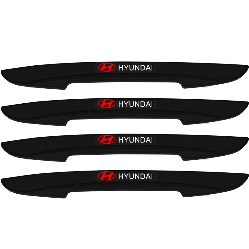 4 قطعة حافة باب السيارة المضادة للتصادم بار ملصقات سيليكون حماية قطاع لشركة هيونداي I30 فيلوستر كونا I10 I35 إلنترا سانتا في