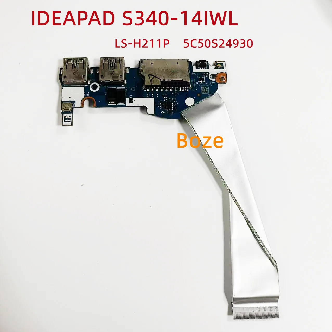 Lenovo Yoga 730-13IKB Dito Stampa Scheda Lettore Cavo Platino