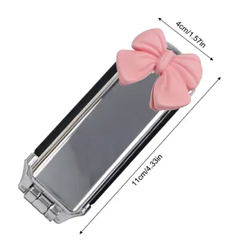 Espejo de viaje plegable, cepillos para el pelo, cepillo de bolsillo plegable, mini peine para peluquería en casa, todo tipo de cabello, peine con cojín de aire. 10 best sales Cepillo de pelo portátil - №1