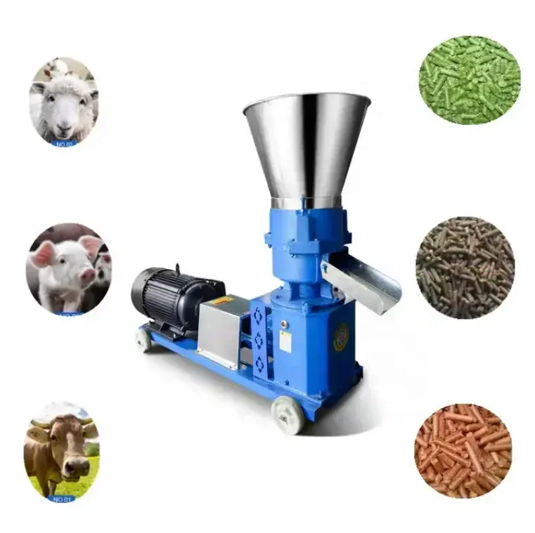 2023 Hot Selling High Productivity 1.5mm-16mm Diameter Complete Animal and Poultry Feed Mini Processing Machine Granule