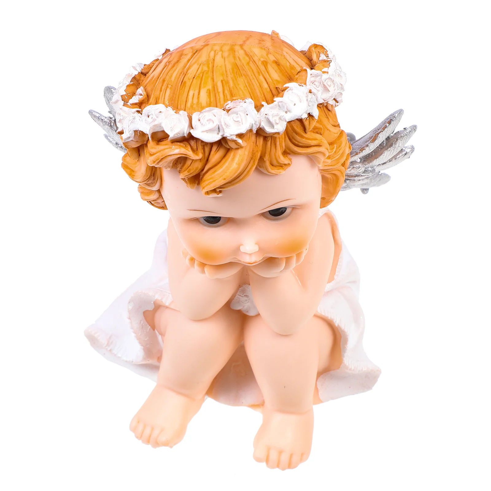 

Resin Angel Decor Decorative Statue Lightweight Desktop Ornament Angel Figurine Decoration Home Figurine Decor