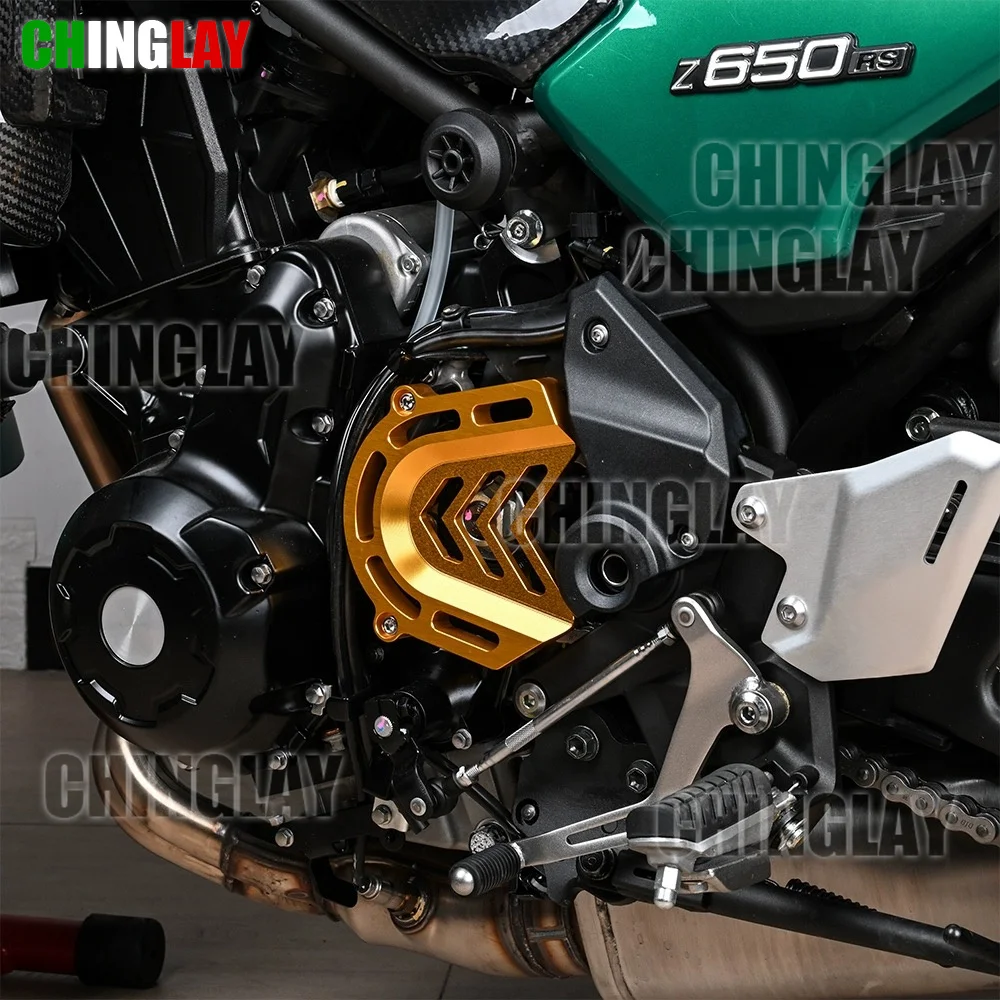 Front Sprocket Cover Chain Guard Engine Case Crash Protector Frame Slider Z650 RS Accessories For Kawasaki Z650RS ChainGuards