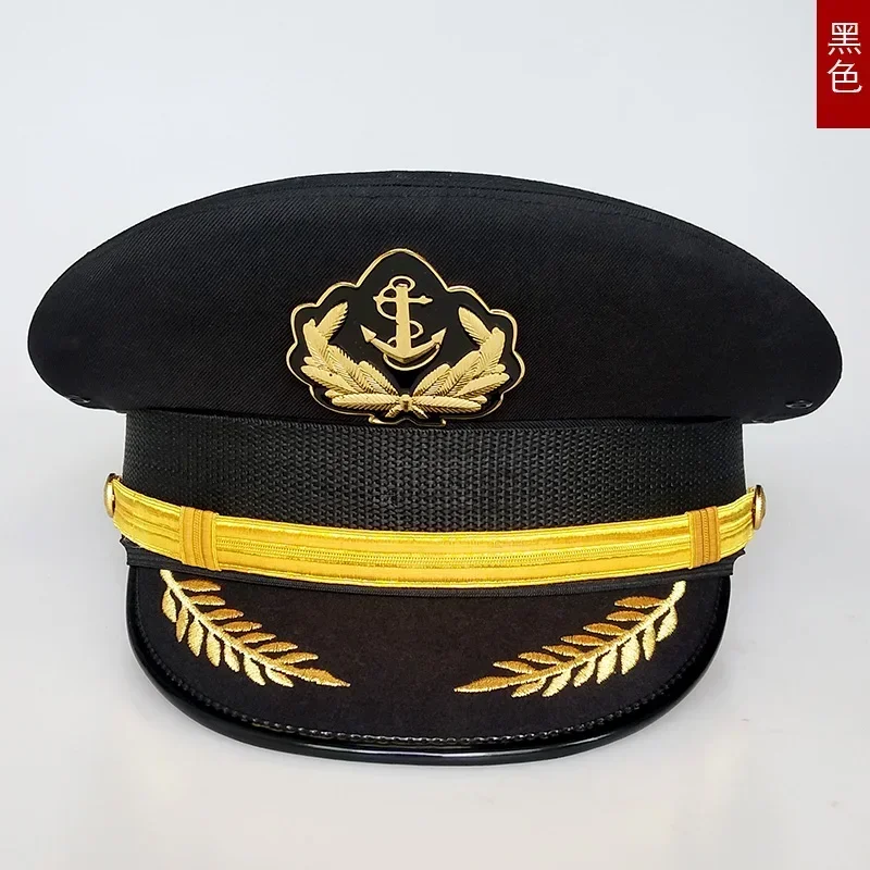 US Naval Cap Cadet Hat Marines Militar Accessories Captain Hat