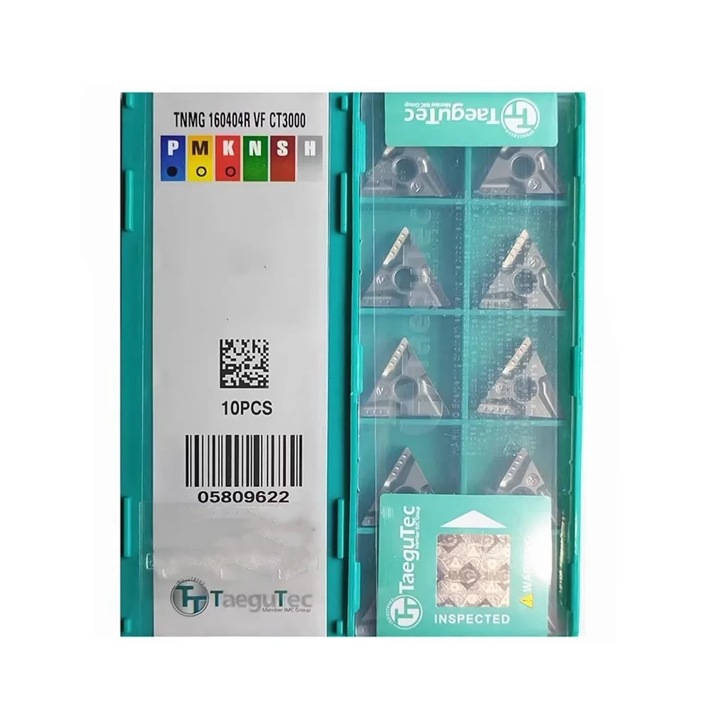 TaeguTec Ceramics Inserts TNMG160404R-VF TNMG160408R-VF CT3000 External Turning Tool Steel Processing Turning Inserts
