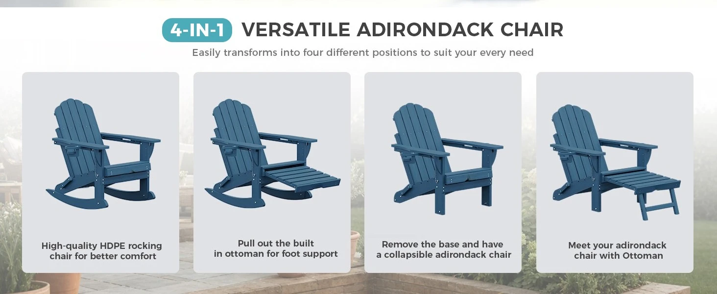 multifuctional adirondack chair