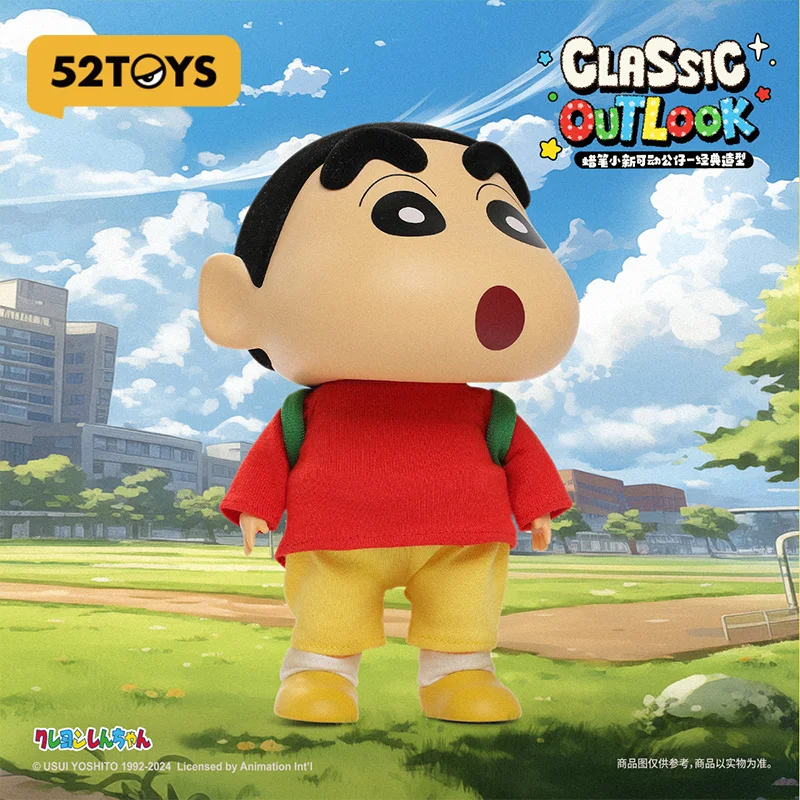 

Genuine 52toys Crayon Shin Chan Has A Bump On His Head Classic Styling Joint Movement Gift Giving For Friends Kids Family Lovely