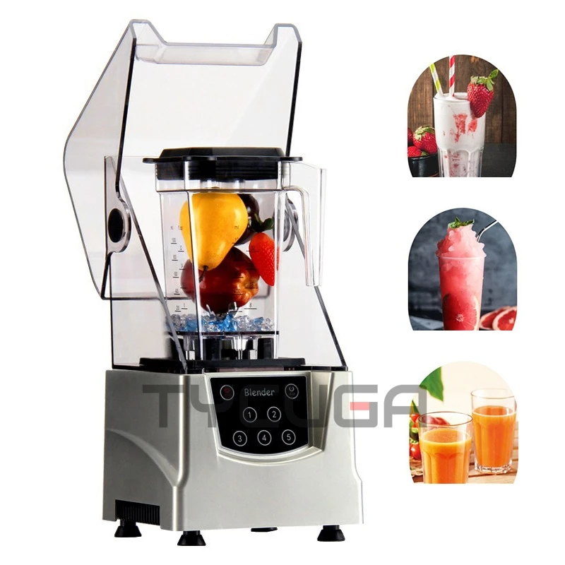 220V Blender elektryczny Blender do kuchni owoce jedzenie kruszarka do lodu procesor koktajle sokowirówka ekspres kruszarka młynek do zboża 1500W