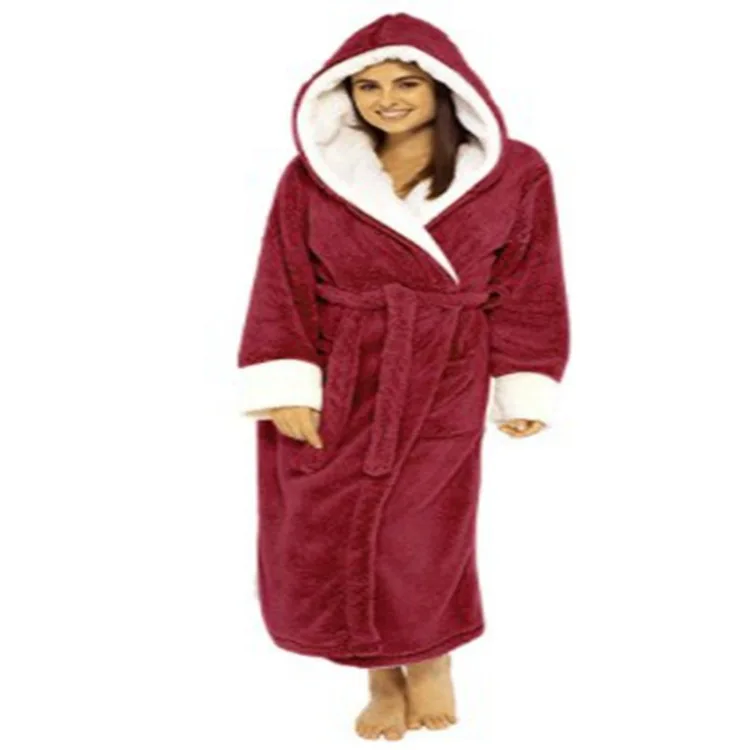 ชุดคลุมอาบน้ำผู้หญิงแฟชั่นลำลองแบบยาวพร้อมเข็มขัด รุ่นใหม่ ปี 2026