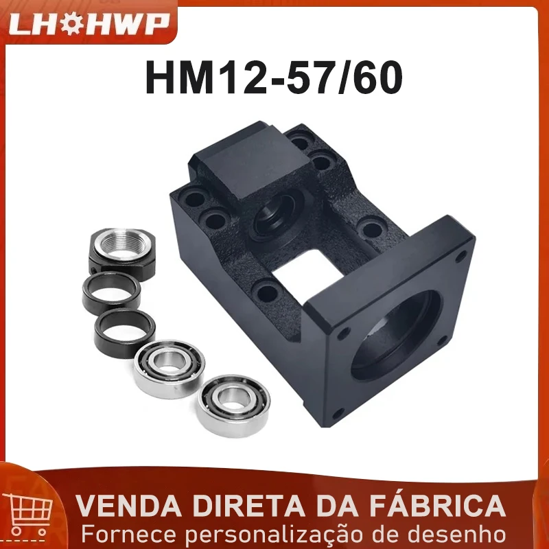 ステッピングサーボモーターシートネジサポートシートベアリング-hm12-57-hm12-60-モーター固定シート統合ブラケットサポート-nema23-nema24