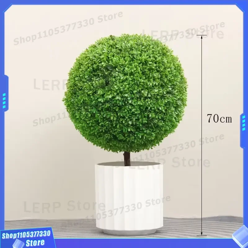 Artificial Boxwood Tree Topiary Three Ball Plant for Home Office Wedding Decoration Indoor Outdoor Greenery Faux Bush Three