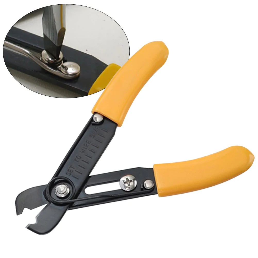 Electrical Wire Cable Cutting Single Hole Wire Stripper Flush Pliers AdjustableWire Strippe