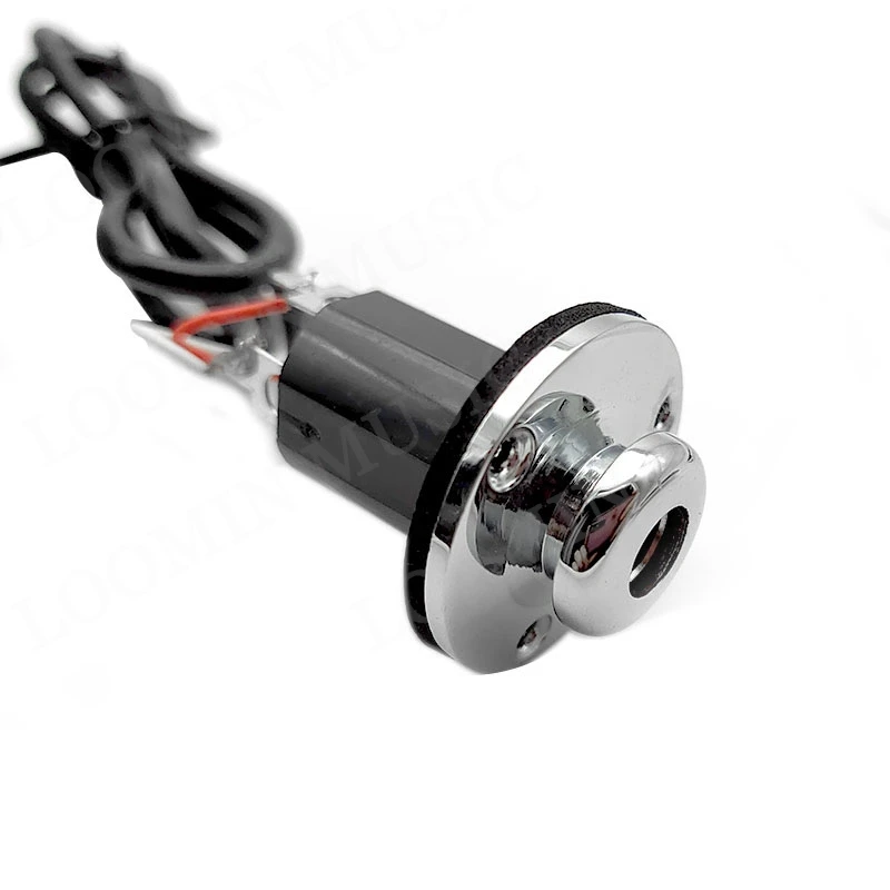 EQ التعادل الصوتية preamps الغيتار ، بيك آب بيزو مع نظام موالف ، النحاس جاك دبوس ، 4 العصابات